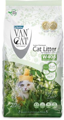 Van Cat Комкующийся наполнитель "100% натуральный", без пыли (гранулы 0,5мм – 4,0мм)
