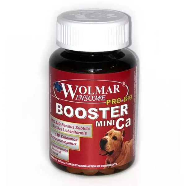 WOLMAR Pro Bio Booster Ca Mini мультикомплекс для щенков мелких пород 180 табл. /490/