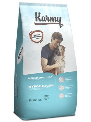 Karmy - Сухой корм для собак средних и крупных пород гипоаллергенный с ягненком