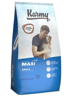 Karmy - Сухой корм для взрослых собак крупных пород с телятиной