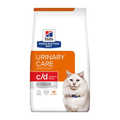 Hill's Prescription Diet c/d Multicare Urinary Stress - Сухой диетический корм для кошек при профилактике цистита и мочекаменной болезни (МКБ), в том числе вызванной стрессом, с курицей