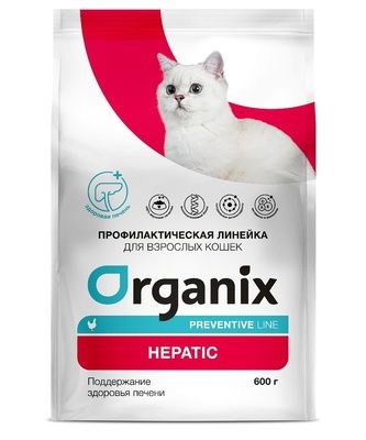 Organix Preventive Line Hepatic - Cухой корм для кошек, поддержание здоровья печени