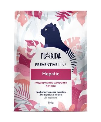 Florida Preventive Line Hepatic - Сухой корм для кошек, поддержание здоровья печени