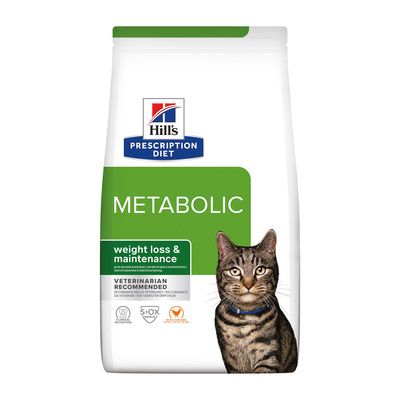 Hill's Prescription Diet Metabolic - Сухой диетический корм для кошек, способствует снижению и контролю веса, с курицей