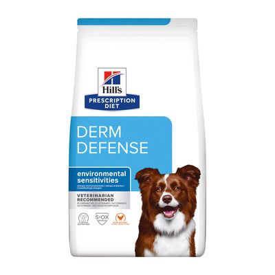 Hill's Prescription Diet Derm Defense Skin Care - Сухой диетический корм для собак при аллергии, блошином и атопическом дерматите, с курицей