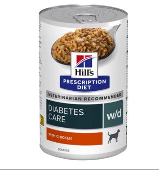 Hill's Prescription Diet w/d Digestive - Консервы, диетический корм для собак при сахарном диабете и для контроля веса, с курицей