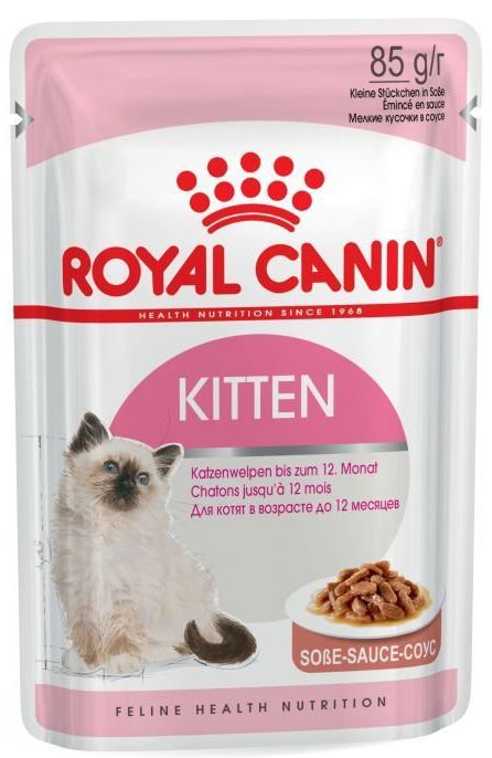 Royal Canin Паучи «Kitten» кусочки в соусе для котят 4-12 месяцев