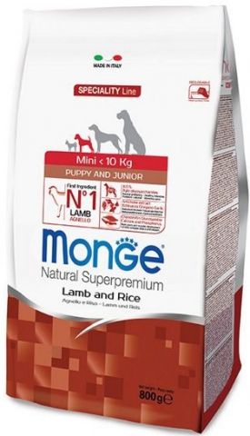Monge Dog Speciality Mini Adult Lamb корм для собак мелких пород ягненок с рисом и картофелем