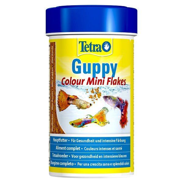 Guppy Colour Flakes 100мл. хлопья для усиления окраса гуппи и всех живородящих рыб