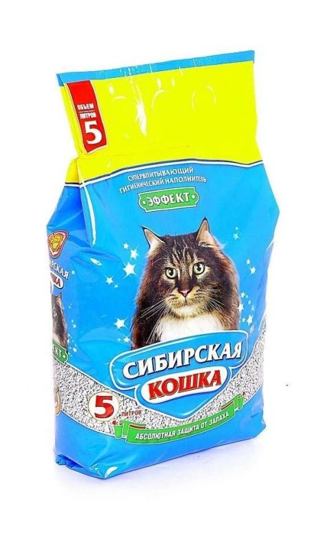 Сибирская кошка «Эффект» впитывающий наполнитель