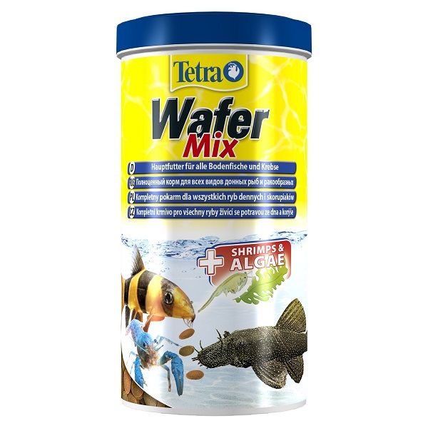Tetra Wafer Mix - Корм для травоядных донных рыб с добавлением креветок