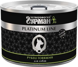 Четвероногий Гурман Platinum Line Консервы для собак, рубец говяжий в желе