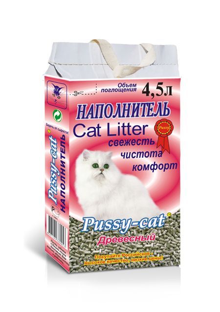 Pussy-Cat Древесный наполнитель