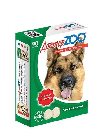 ДокторZoo - витамины для собак с протеином "здоровье и сила", 90 таб. х 6 шт