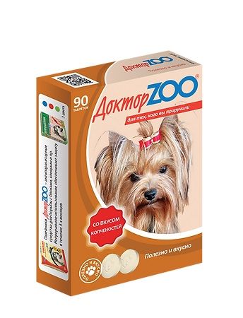 ДокторZоо - витамины для собак с копченостями, 90 таб. х 6 шт
