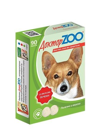 ДокторZoo - витамины для собак с печенью, 90 таб. х 6 шт