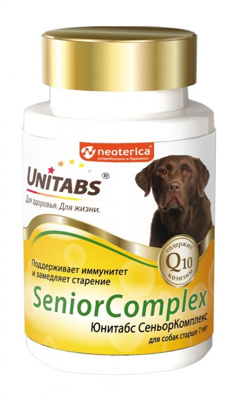 "Юнитабс СеньорКомплекс" UT SeniorComplex с Q10 для собак