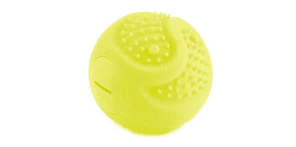 Мячик RICHI желтый силиконовый O6.5см с LED подсв., встр. аккум., зарядка от USB (кабель в компл.)