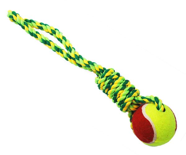 №1 - Грейфер веревка плетеная с мячом, 33 см