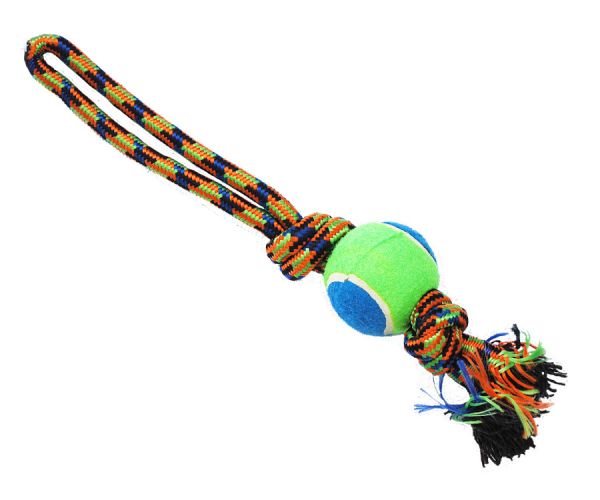 №1 - Грейфер веревка плетеная с мячом, 36 см
