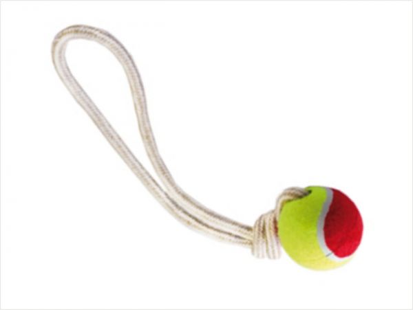 №1 - Грейфер джутовый веревка с мячом, 35 см