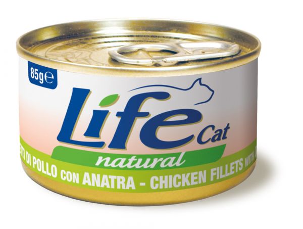 Lifecat chicken with duck - Консервы для кошек курица с уткой в бульоне