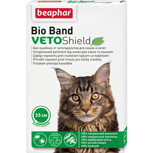 Beaphar «Bio Band» ошейник от блох и клещей для кошек и котят