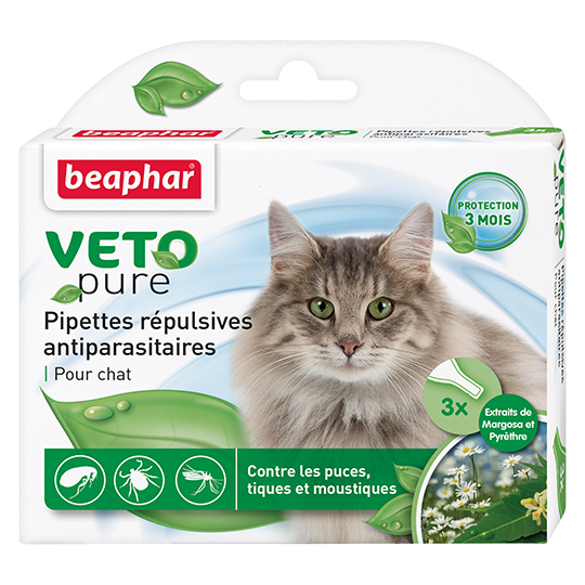 Beaphar BIO капли от блох, клещей и комаров для кошек