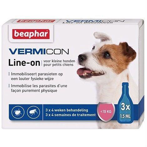 Beaphar «Vermicon Line-on» капли от блох и клещей для собак до 15 кг