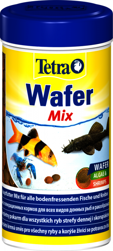Tetra Wafer Mix - Kорм для травоядных донных рыб с добавлением креветок