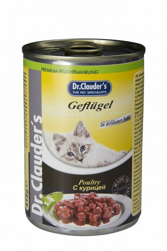 Dr. Clauder's консервы для кошек с курицей