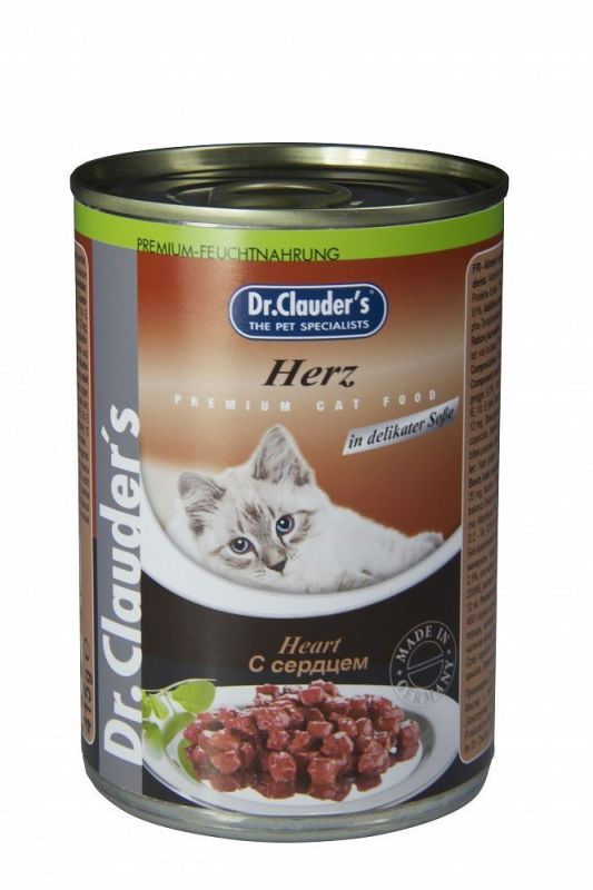 Dr. Clauder's консервы для кошек с сердцем