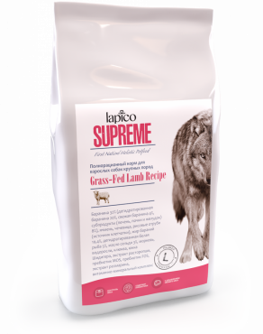 Lapico Supreme (Лапико) Сухой корм для взрослых собак крупных пород с Ягненком