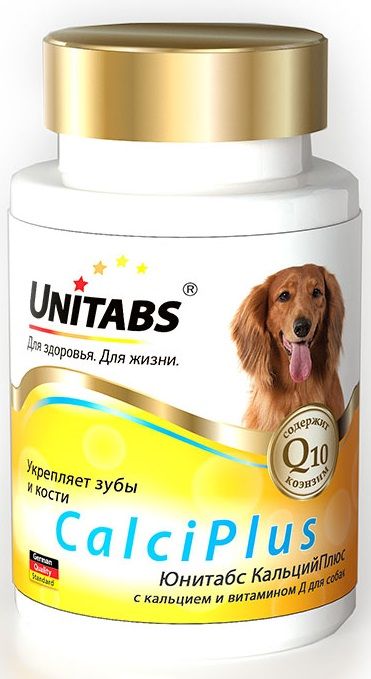 "Юнитабс КальцийПлюс" UT CalciPlus с Q10 для собак