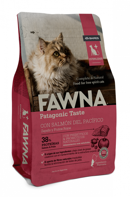Fawna Adult Cat Sterilized - Сухой корм для взрослых стерилизованных кошек с Лососем