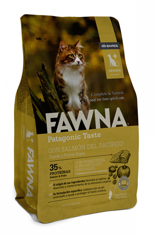 Fawna Urinary Cat - Сухой корм для взрослых кошек, профилактика МКБ с Лососем