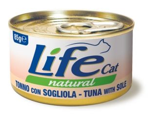 Lifecat tuna with sole - Консервы для кошек тунец с камбалой в бульоне