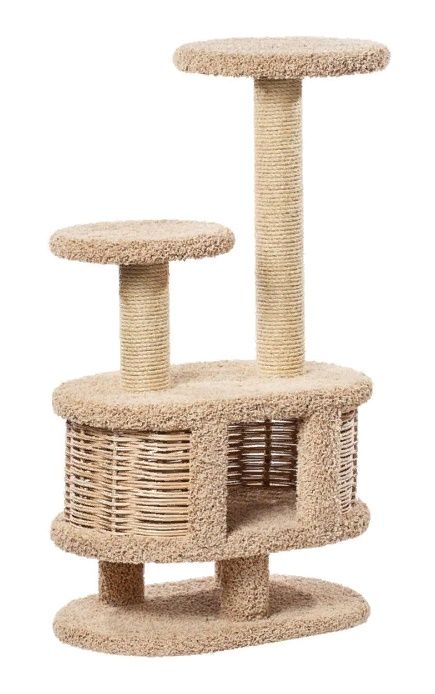 Пушок - Ковролиновый домик для кошек "Моник", 67х42х116