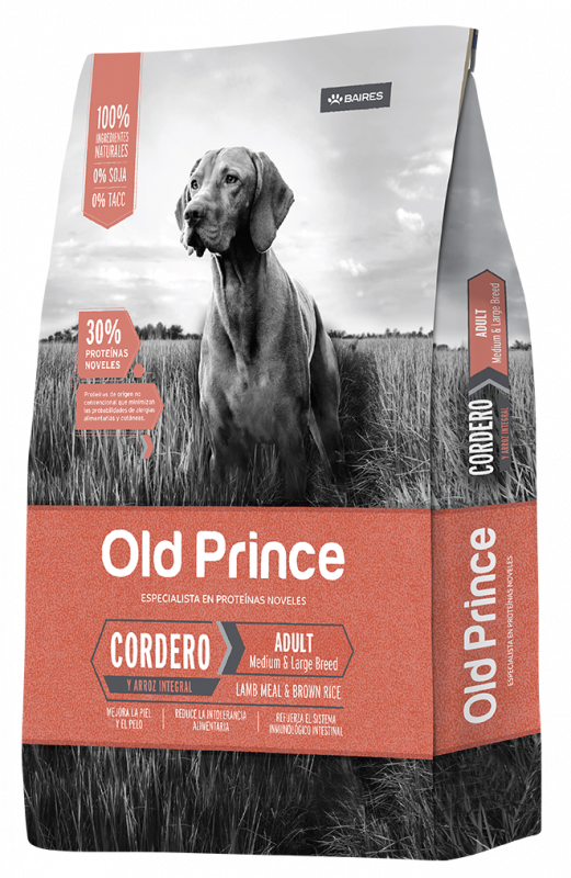 Old Prince Novel Adulto Lamb & Rice Medium & Large Breeds - Сухой корм для взрослых собак средних и крупных пород с Ягненком