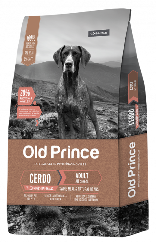 Old Prince Novel Cerdo & Legumbres Naturales Adultos - Сухой корм для взрослых собак всех пород с Кабаном