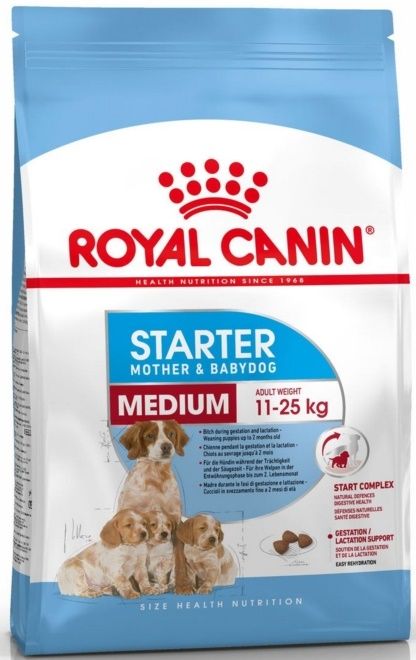 Royal Canin Medium Starter для щенков средних пород от отъема до 2 мес, беременных и кормящих сук
